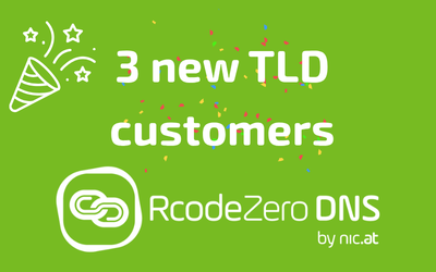 Three new European TLD customers choose RcodeZero DNS